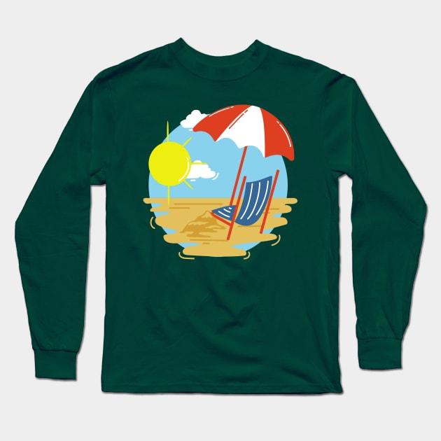 The beach Long Sleeve T-Shirt by Diusse